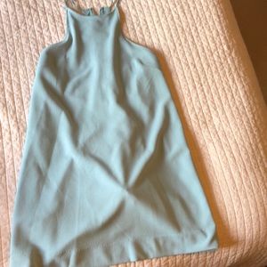 Blue t back dress